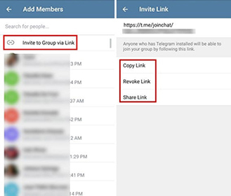 telegram layout group/channel